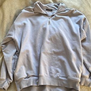 Brandy Melville periwinkle 1/4 zip sweatshirt